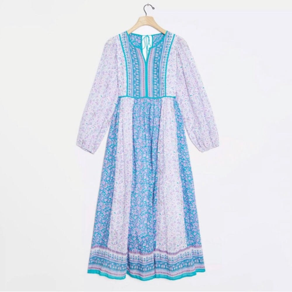 Anthropologie Floral Boho Maxi Dress
